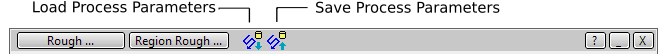 Process Parameters Titlebar Buttons