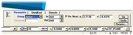 New tabbed Lead In/Out panel provides three methods for defining leads.