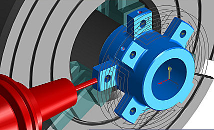 This SmartCAM part contains four circular Hole Pattern elements representing a total of 16 holes