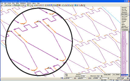 Micro Joints applied to start of selected SmartCAM elements on multiple part profiles cut from a sheet