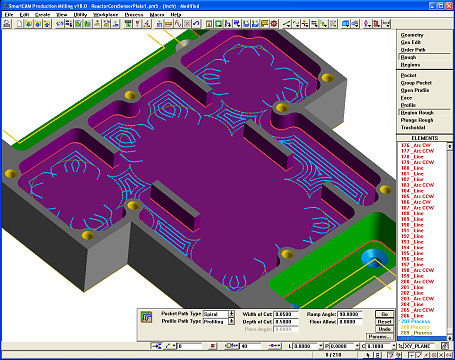 Region Rough toolpath machines Rest Mill regions using Pocketing and Profiling strategies