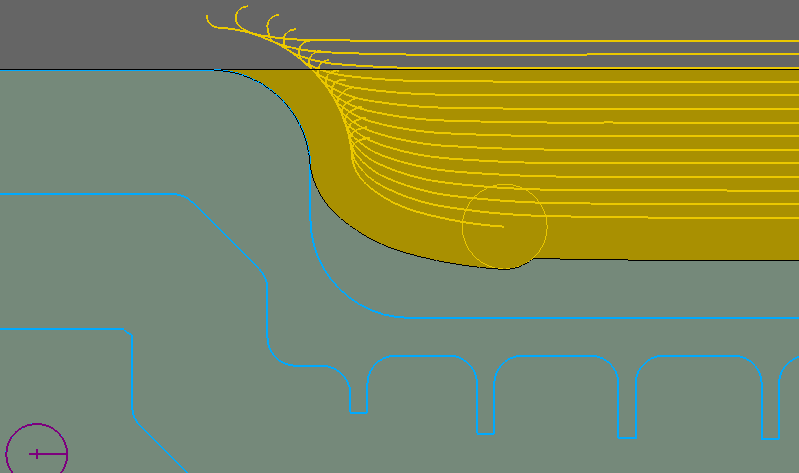 Open Profile Roughing: Adaptive Roughing