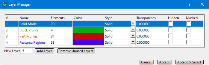 Layer Manager Element Count