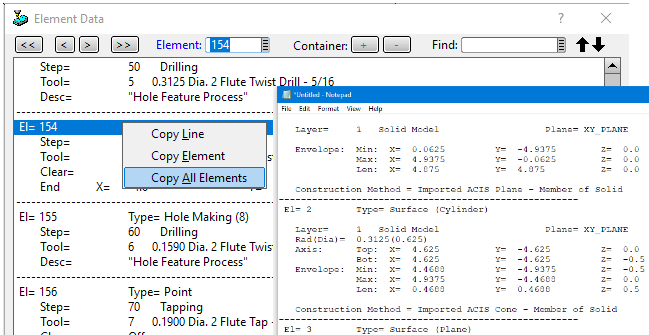 Element Data Copy